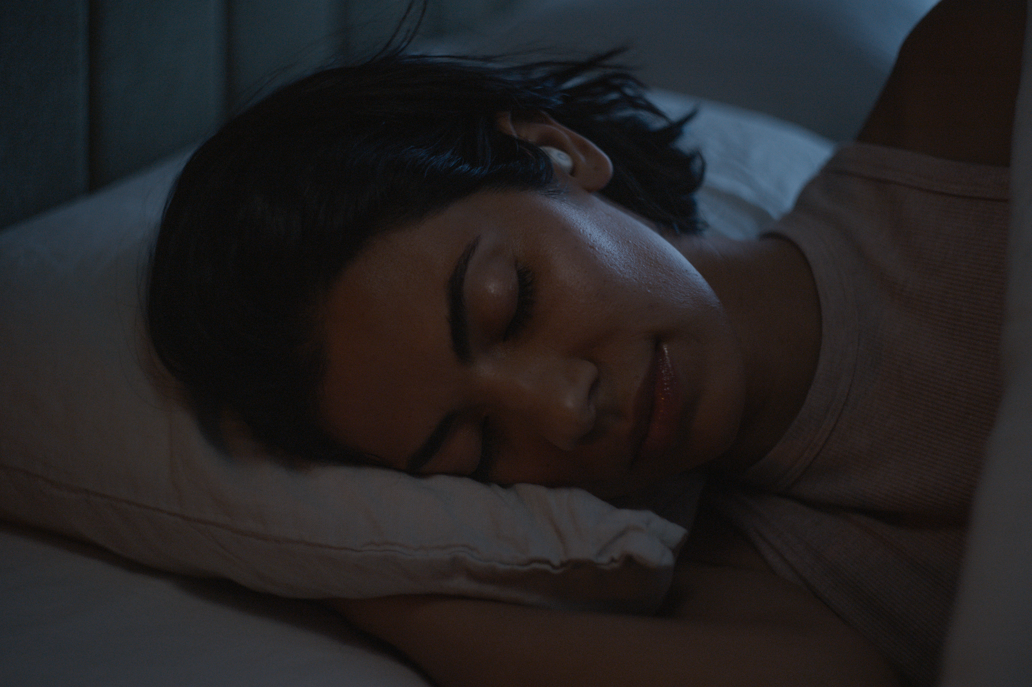 Woman Sleeping comfortly 