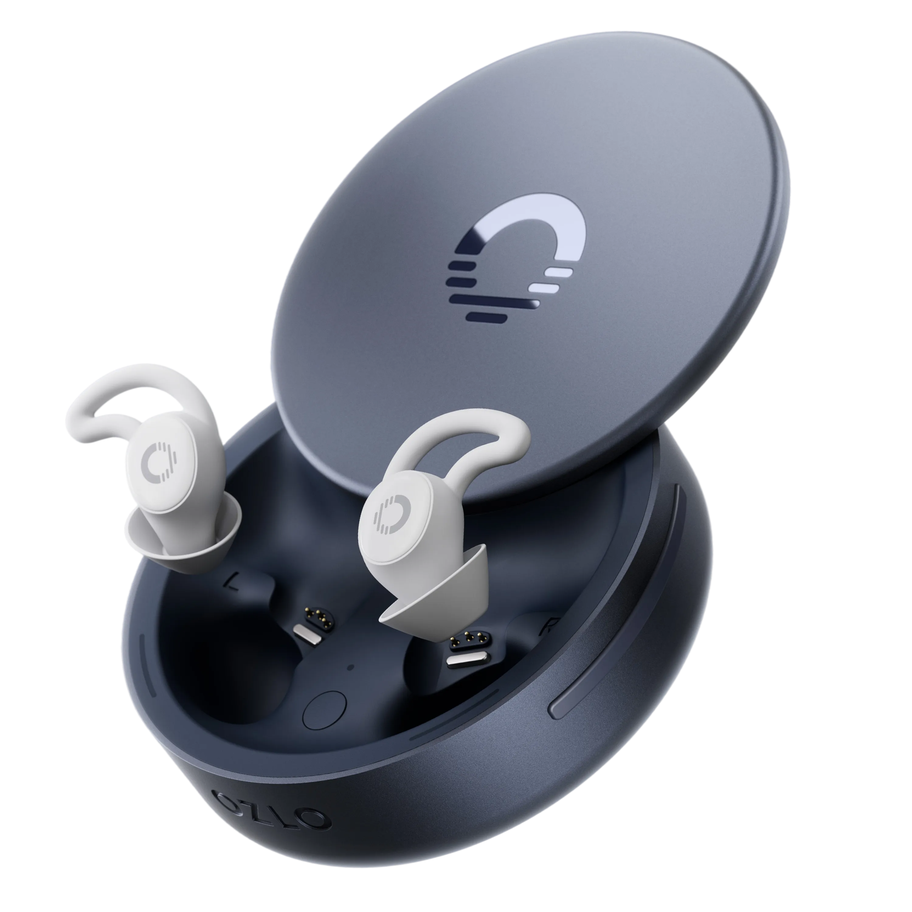 Ozlo Sleepbuds 2 earbuds and charging case